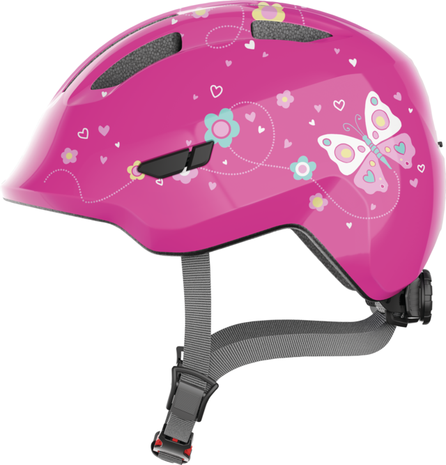 Casque vélo enfant Abus Smiley 2.0 Pink Butterfly